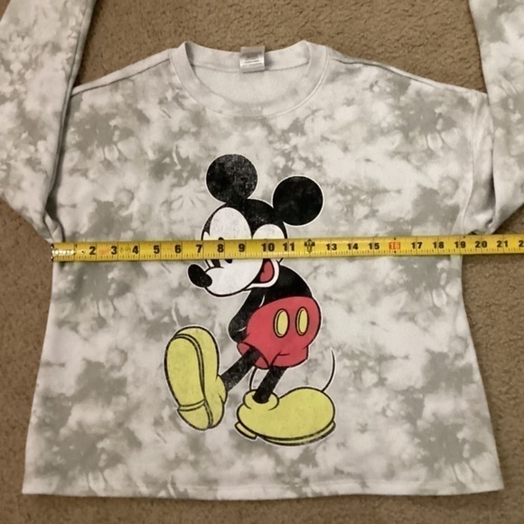 Disney Mickey Mouse Women’s XS Crewneck Cropped Sweater - Picture 2 of 8